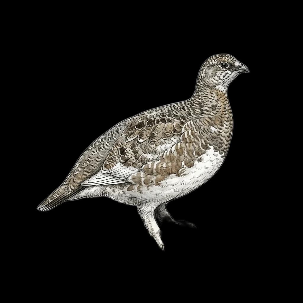 Willow Ptarmigan and Rock Ptarmigan