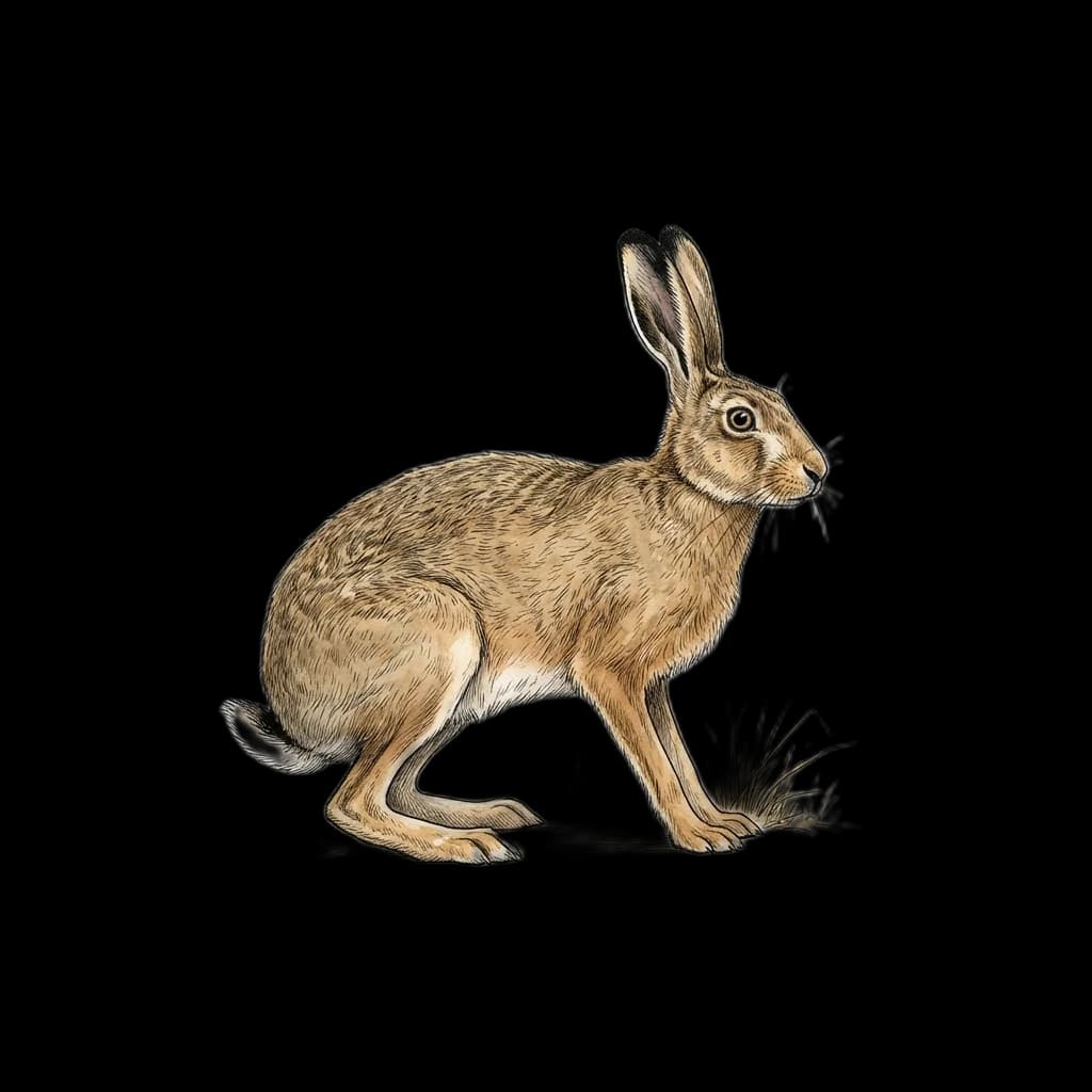 Brown Hare and Wild Rabbit