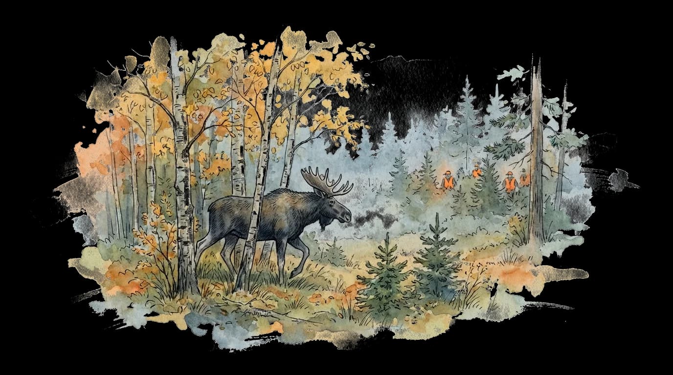 Illustration of Driven hunt