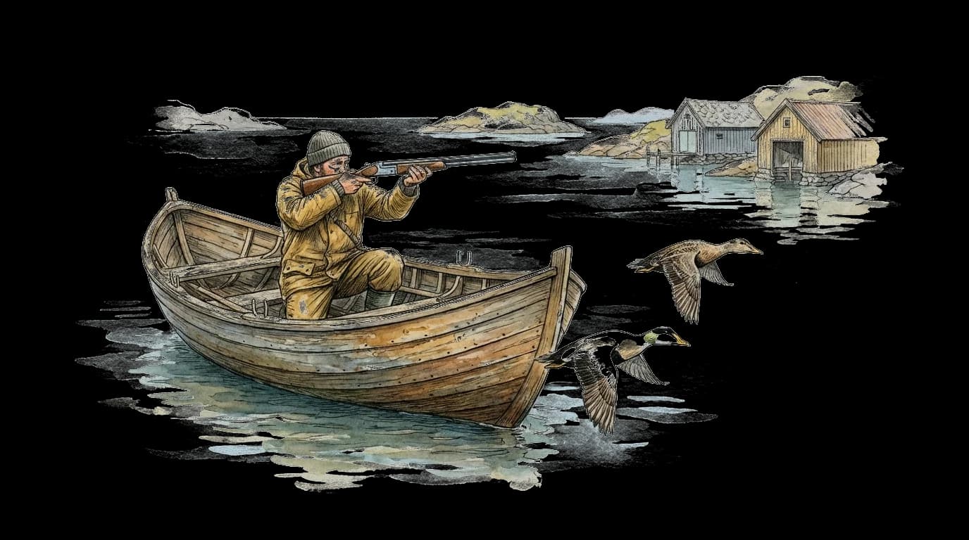 Illustration of Boat hunting