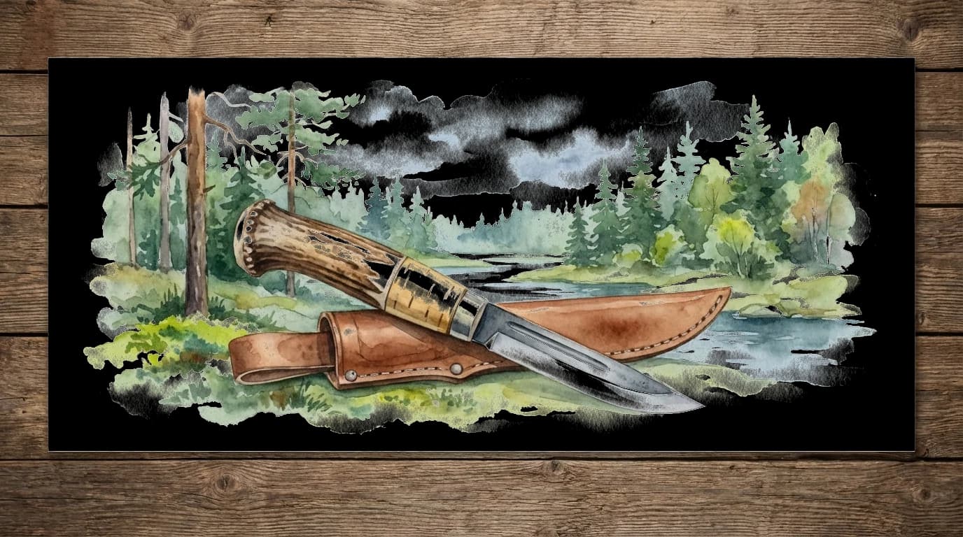 Hunting Knife and Field Dressing