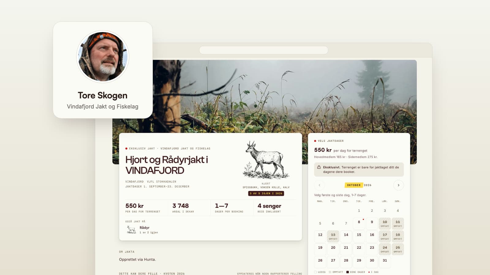 No more invoices for members' hunting
